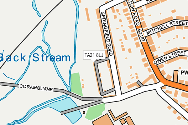 TA21 8LJ map - OS OpenMap – Local (Ordnance Survey)