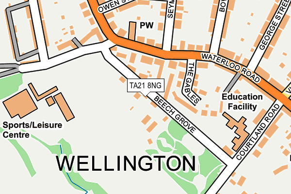 Map of WALTER HILL (PROPERTIES) LIMITED at local scale