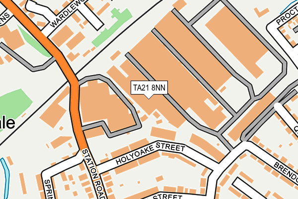 TA21 8NN map - OS OpenMap – Local (Ordnance Survey)