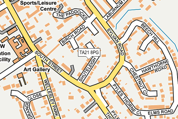 TA21 8PG map - OS OpenMap – Local (Ordnance Survey)