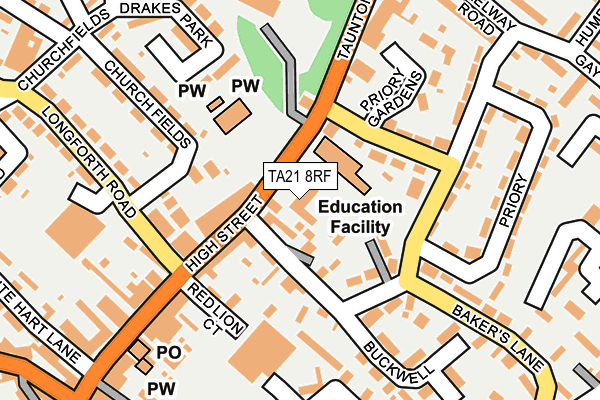 Map of EVIDENT LANGUAGE LTD at local scale