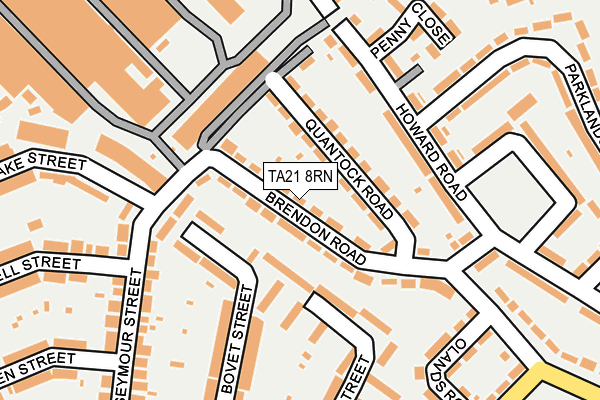 TA21 8RN map - OS OpenMap – Local (Ordnance Survey)
