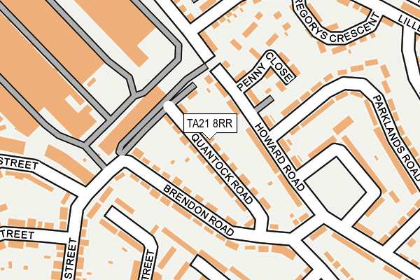 TA21 8RR map - OS OpenMap – Local (Ordnance Survey)