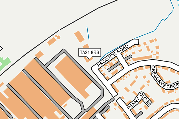 TA21 8RS map - OS OpenMap – Local (Ordnance Survey)