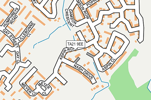 TA21 9EE map - OS OpenMap – Local (Ordnance Survey)