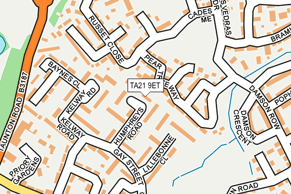 TA21 9ET map - OS OpenMap – Local (Ordnance Survey)