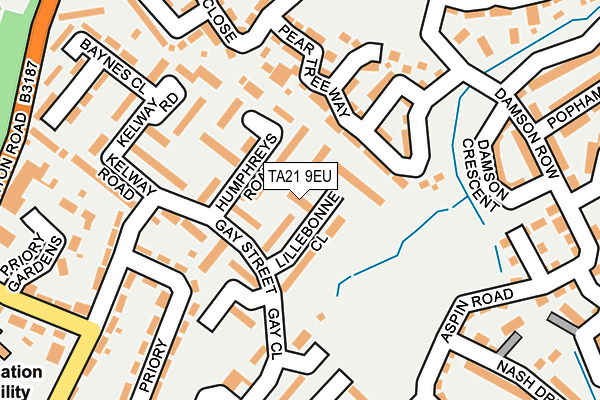 TA21 9EU map - OS OpenMap – Local (Ordnance Survey)