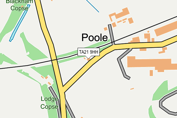 TA21 9HH map - OS OpenMap – Local (Ordnance Survey)