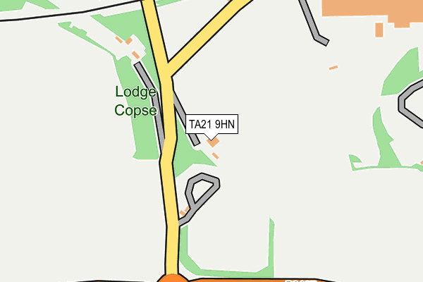 TA21 9HN map - OS OpenMap – Local (Ordnance Survey)