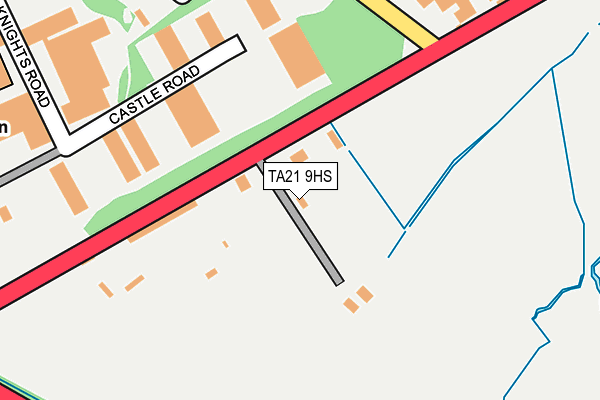 TA21 9HS map - OS OpenMap – Local (Ordnance Survey)