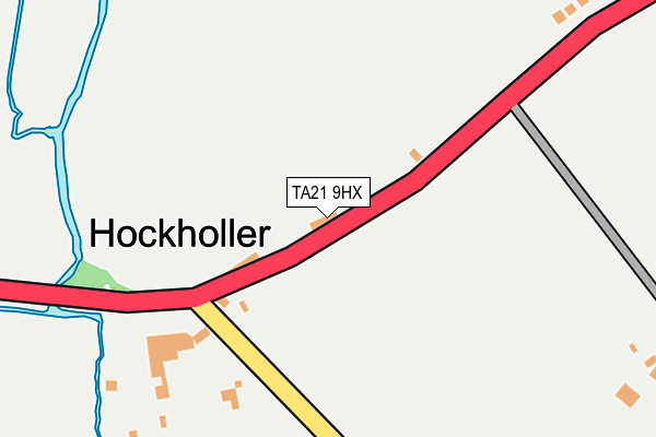 TA21 9HX map - OS OpenMap – Local (Ordnance Survey)