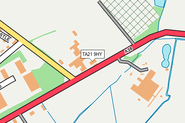 TA21 9HY map - OS OpenMap – Local (Ordnance Survey)