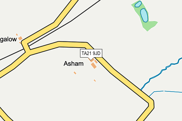 TA21 9JD map - OS OpenMap – Local (Ordnance Survey)