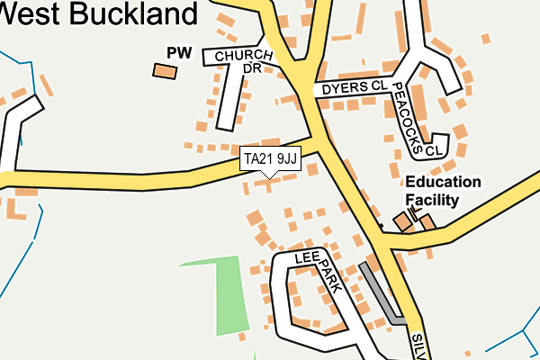 TA21 9JJ map - OS OpenMap – Local (Ordnance Survey)