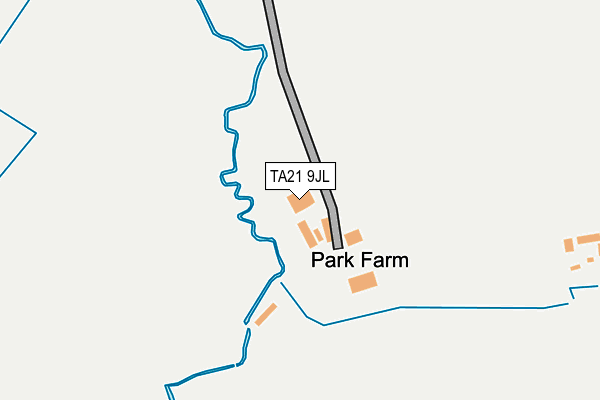 TA21 9JL map - OS OpenMap – Local (Ordnance Survey)