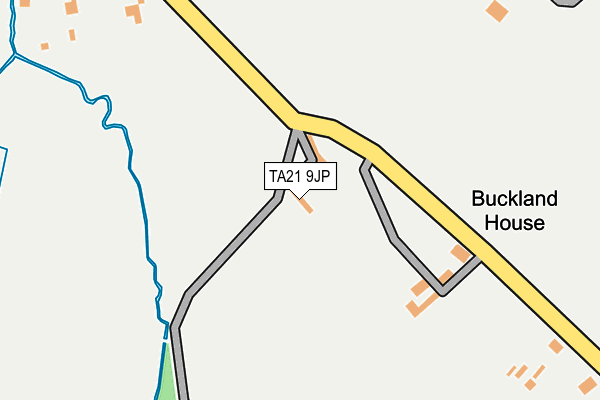 TA21 9JP map - OS OpenMap – Local (Ordnance Survey)