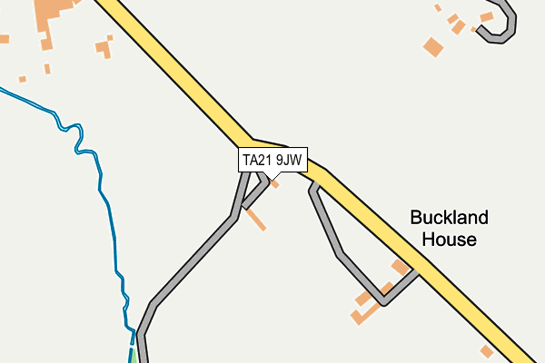 TA21 9JW map - OS OpenMap – Local (Ordnance Survey)