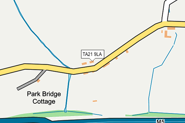 TA21 9LA map - OS OpenMap – Local (Ordnance Survey)