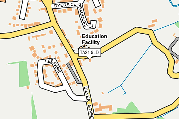 TA21 9LD map - OS OpenMap – Local (Ordnance Survey)