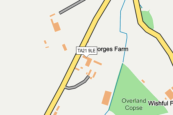 TA21 9LE map - OS OpenMap – Local (Ordnance Survey)