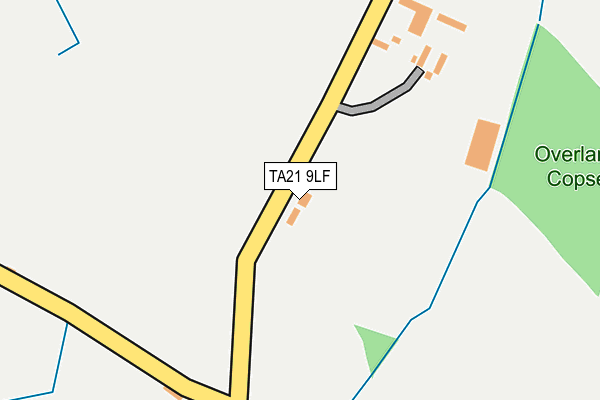 TA21 9LF map - OS OpenMap – Local (Ordnance Survey)