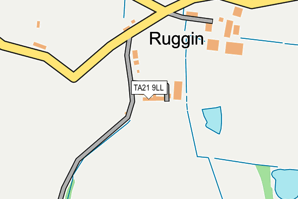 TA21 9LL map - OS OpenMap – Local (Ordnance Survey)