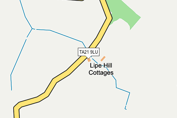 TA21 9LU map - OS OpenMap – Local (Ordnance Survey)