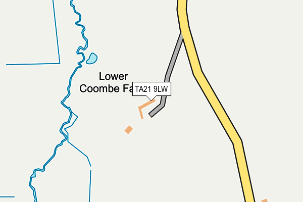 TA21 9LW map - OS OpenMap – Local (Ordnance Survey)