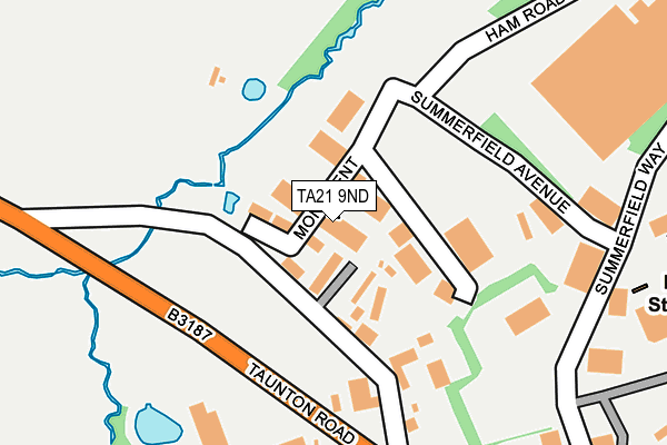 Map of THE TYRE WAREHOUSE (SW) LTD at local scale