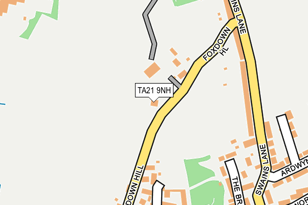 TA21 9NH map - OS OpenMap – Local (Ordnance Survey)