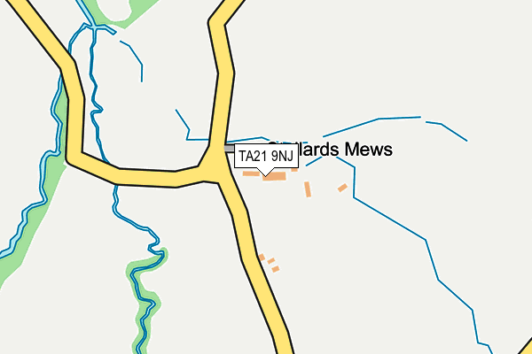 TA21 9NJ map - OS OpenMap – Local (Ordnance Survey)
