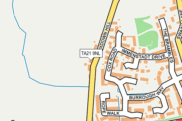 TA21 9NL map - OS OpenMap – Local (Ordnance Survey)
