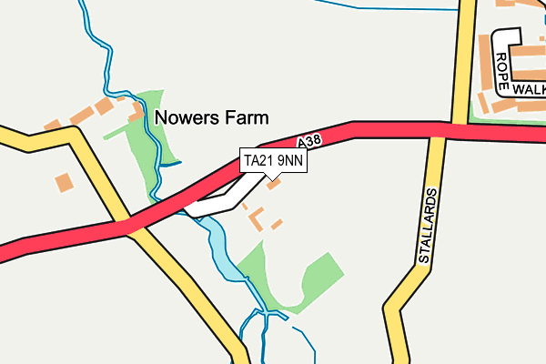 TA21 9NN map - OS OpenMap – Local (Ordnance Survey)