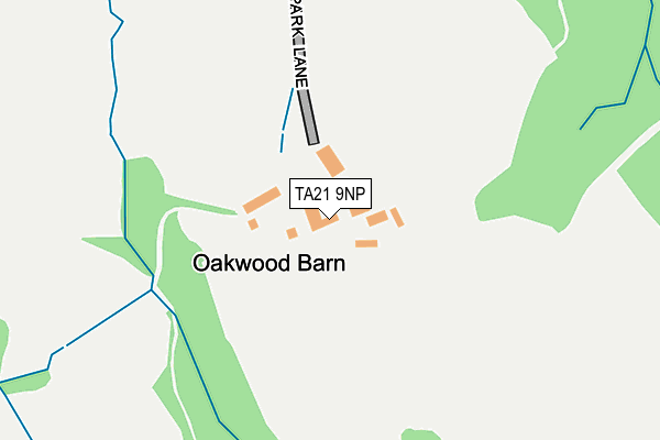 TA21 9NP map - OS OpenMap – Local (Ordnance Survey)