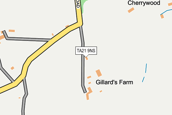 TA21 9NS map - OS OpenMap – Local (Ordnance Survey)