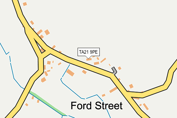 TA21 9PE map - OS OpenMap – Local (Ordnance Survey)