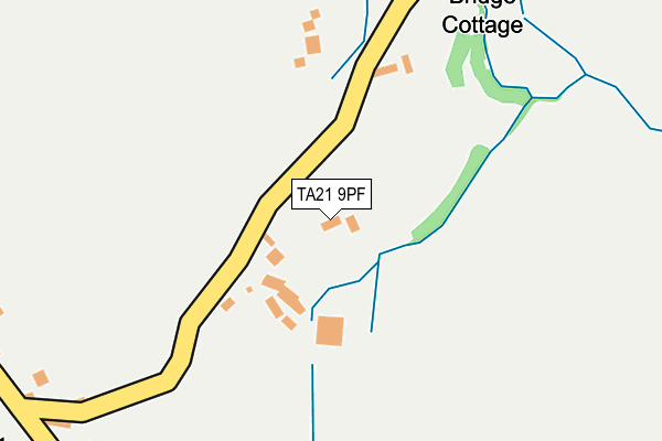 TA21 9PF map - OS OpenMap – Local (Ordnance Survey)