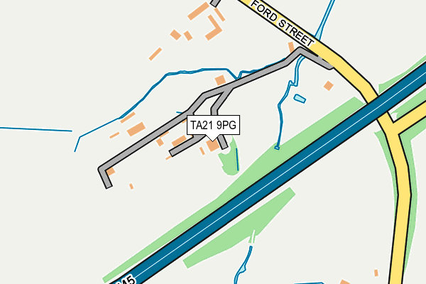 TA21 9PG map - OS OpenMap – Local (Ordnance Survey)