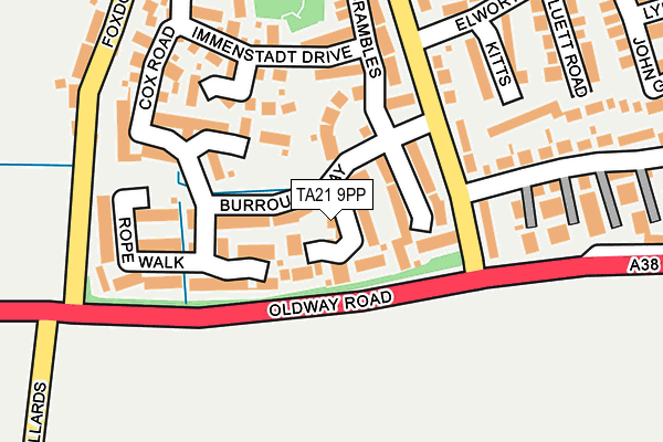 TA21 9PP map - OS OpenMap – Local (Ordnance Survey)