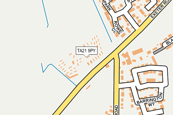 TA21 9PY map - OS OpenMap – Local (Ordnance Survey)