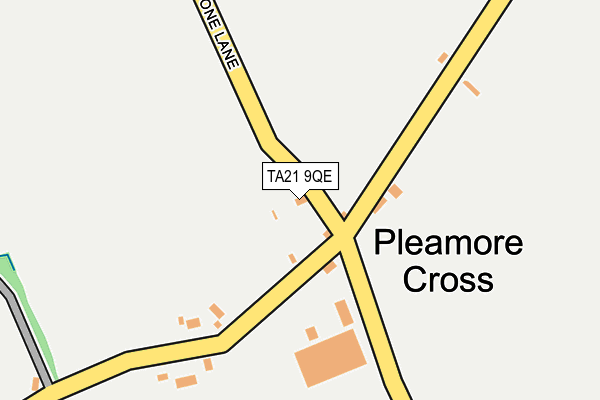 TA21 9QE map - OS OpenMap – Local (Ordnance Survey)