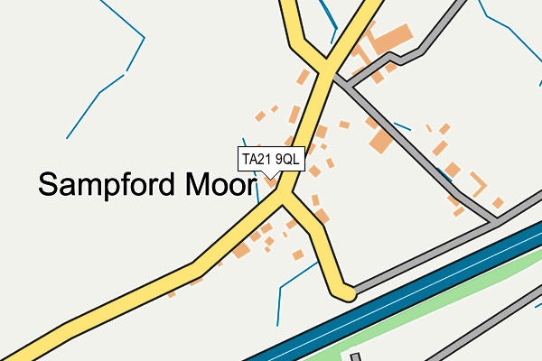 TA21 9QL map - OS OpenMap – Local (Ordnance Survey)