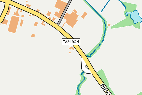 TA21 9QN map - OS OpenMap – Local (Ordnance Survey)