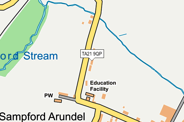TA21 9QP map - OS OpenMap – Local (Ordnance Survey)