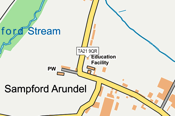 TA21 9QR map - OS OpenMap – Local (Ordnance Survey)