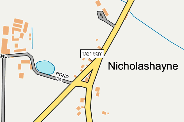 TA21 9QY map - OS OpenMap – Local (Ordnance Survey)