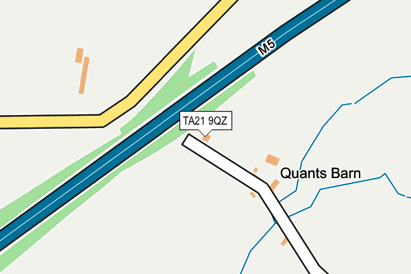 TA21 9QZ map - OS OpenMap – Local (Ordnance Survey)