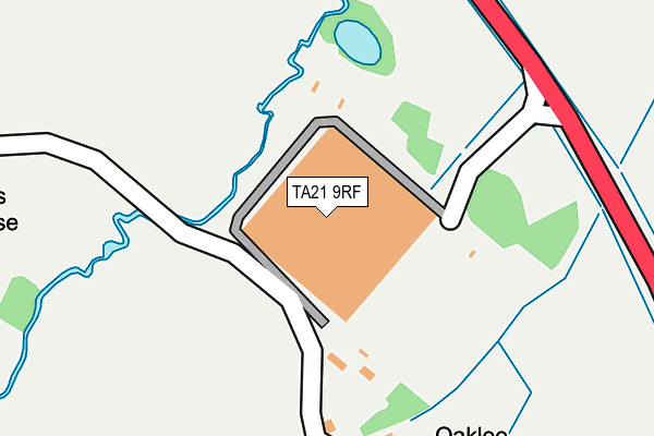 TA21 9RF map - OS OpenMap – Local (Ordnance Survey)