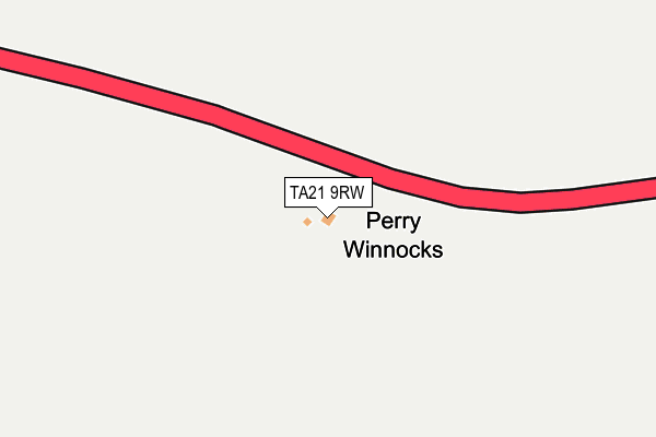 TA21 9RW map - OS OpenMap – Local (Ordnance Survey)