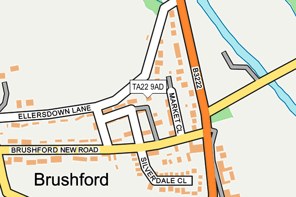 TA22 9AD map - OS OpenMap – Local (Ordnance Survey)